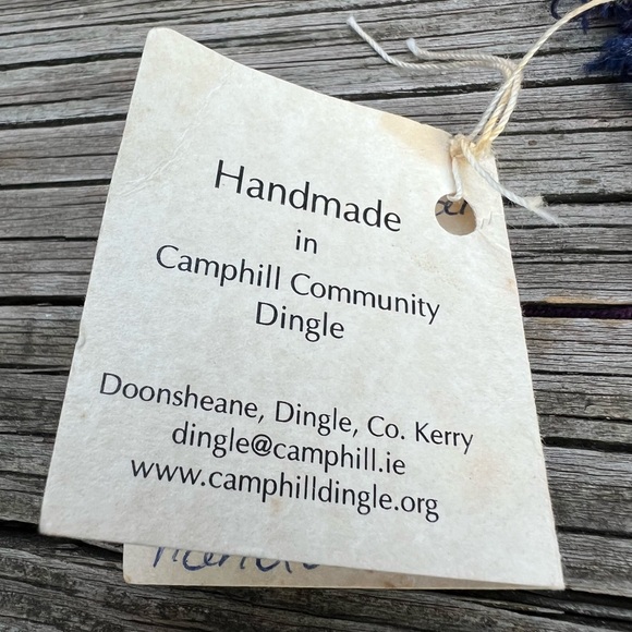 NWT Handmade Wool/Mohair Fringed Scarf Made In Camphill Community Dingle Ireland - Picture 3 of 16